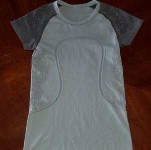 Lululemon Gray Swiftly Running Shirt Size 6